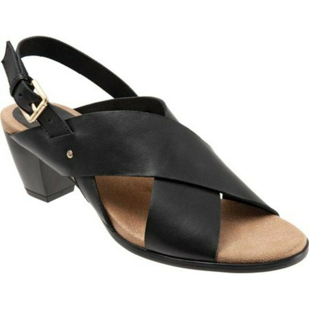 Trotters Michelle Navy Slingback Sandals Size 6M